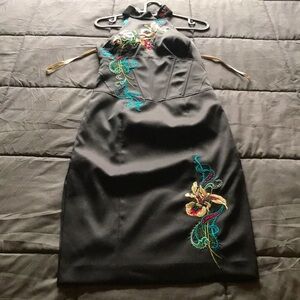 Karen Millen Oriental Dress With Corset